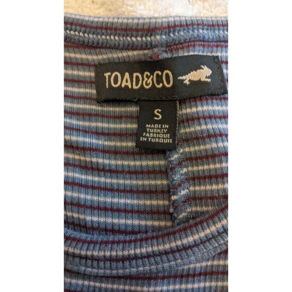 Toad & Co Windmere Organic Cotton Long Sleeve Stripe Mini Dress with Pockets - Picture 7 of 7